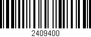 Código de barras (EAN, GTIN, SKU, ISBN): '2409400'