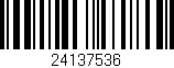 Código de barras (EAN, GTIN, SKU, ISBN): '24137536'