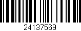 Código de barras (EAN, GTIN, SKU, ISBN): '24137569'