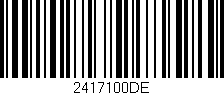 Código de barras (EAN, GTIN, SKU, ISBN): '2417100DE'
