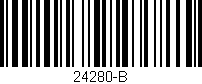 Código de barras (EAN, GTIN, SKU, ISBN): '24280-B'
