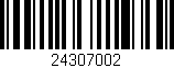Código de barras (EAN, GTIN, SKU, ISBN): '24307002'