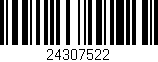 Código de barras (EAN, GTIN, SKU, ISBN): '24307522'