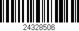 Código de barras (EAN, GTIN, SKU, ISBN): '24328506'