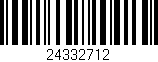 Código de barras (EAN, GTIN, SKU, ISBN): '24332712'