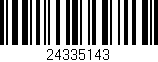 Código de barras (EAN, GTIN, SKU, ISBN): '24335143'