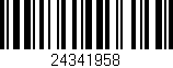 Código de barras (EAN, GTIN, SKU, ISBN): '24341958'