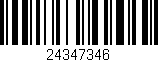 Código de barras (EAN, GTIN, SKU, ISBN): '24347346'