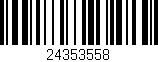 Código de barras (EAN, GTIN, SKU, ISBN): '24353558'