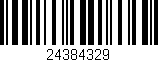 Código de barras (EAN, GTIN, SKU, ISBN): '24384329'