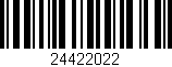 Código de barras (EAN, GTIN, SKU, ISBN): '24422022'