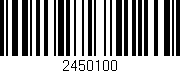 Código de barras (EAN, GTIN, SKU, ISBN): '2450100'