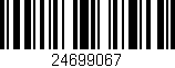 Código de barras (EAN, GTIN, SKU, ISBN): '24699067'