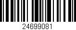 Código de barras (EAN, GTIN, SKU, ISBN): '24699081'