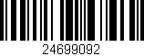 Código de barras (EAN, GTIN, SKU, ISBN): '24699092'