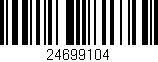 Código de barras (EAN, GTIN, SKU, ISBN): '24699104'