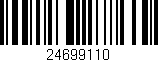 Código de barras (EAN, GTIN, SKU, ISBN): '24699110'