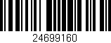 Código de barras (EAN, GTIN, SKU, ISBN): '24699160'