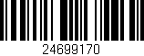 Código de barras (EAN, GTIN, SKU, ISBN): '24699170'