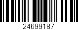 Código de barras (EAN, GTIN, SKU, ISBN): '24699187'