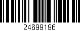 Código de barras (EAN, GTIN, SKU, ISBN): '24699196'