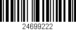 Código de barras (EAN, GTIN, SKU, ISBN): '24699222'