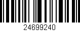 Código de barras (EAN, GTIN, SKU, ISBN): '24699240'