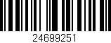 Código de barras (EAN, GTIN, SKU, ISBN): '24699251'