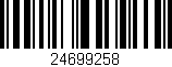 Código de barras (EAN, GTIN, SKU, ISBN): '24699258'