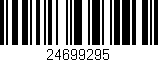 Código de barras (EAN, GTIN, SKU, ISBN): '24699295'