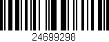 Código de barras (EAN, GTIN, SKU, ISBN): '24699298'