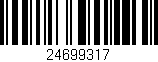 Código de barras (EAN, GTIN, SKU, ISBN): '24699317'