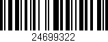 Código de barras (EAN, GTIN, SKU, ISBN): '24699322'