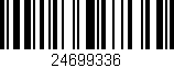 Código de barras (EAN, GTIN, SKU, ISBN): '24699336'