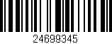 Código de barras (EAN, GTIN, SKU, ISBN): '24699345'