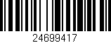Código de barras (EAN, GTIN, SKU, ISBN): '24699417'