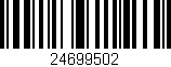 Código de barras (EAN, GTIN, SKU, ISBN): '24699502'