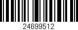 Código de barras (EAN, GTIN, SKU, ISBN): '24699512'