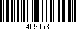 Código de barras (EAN, GTIN, SKU, ISBN): '24699535'