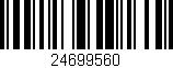 Código de barras (EAN, GTIN, SKU, ISBN): '24699560'