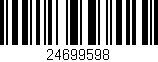 Código de barras (EAN, GTIN, SKU, ISBN): '24699598'