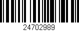 Código de barras (EAN, GTIN, SKU, ISBN): '24702989'