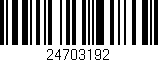 Código de barras (EAN, GTIN, SKU, ISBN): '24703192'