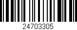 Código de barras (EAN, GTIN, SKU, ISBN): '24703305'