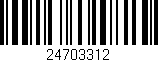Código de barras (EAN, GTIN, SKU, ISBN): '24703312'