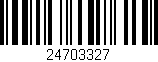 Código de barras (EAN, GTIN, SKU, ISBN): '24703327'