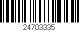 Código de barras (EAN, GTIN, SKU, ISBN): '24703335'