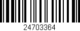 Código de barras (EAN, GTIN, SKU, ISBN): '24703364'
