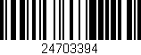 Código de barras (EAN, GTIN, SKU, ISBN): '24703394'