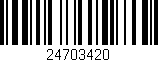 Código de barras (EAN, GTIN, SKU, ISBN): '24703420'
